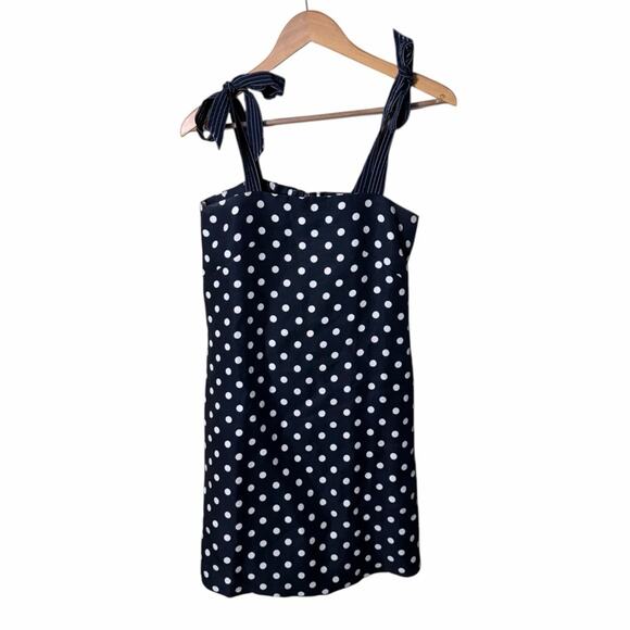 J. Crew Tie Strap Dress in Polka Dot Size 0 - Picture 5 of 15